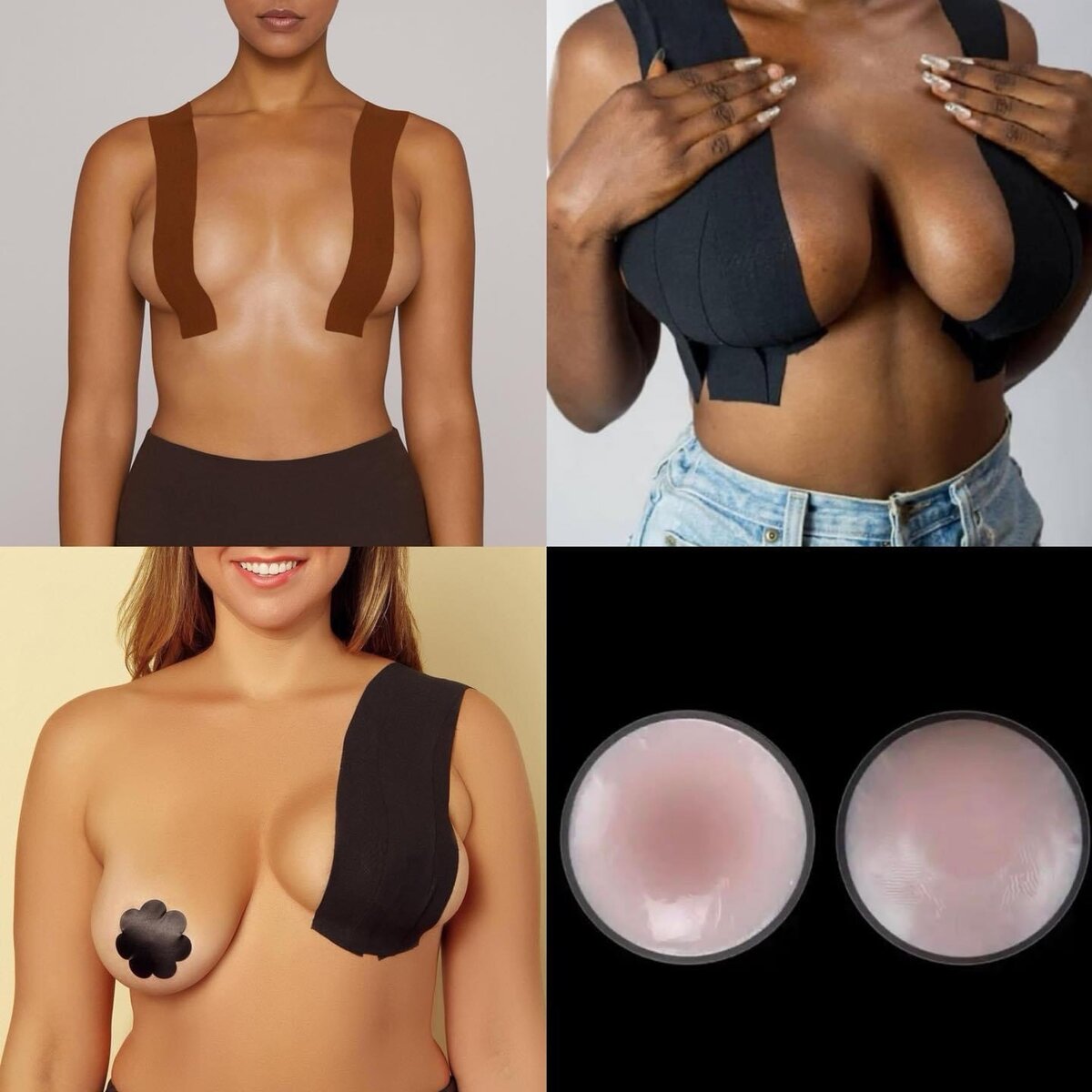 Boob Tape (ruban adhésif remontant les seins)