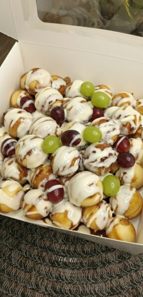 Profiteroles aux rainsin