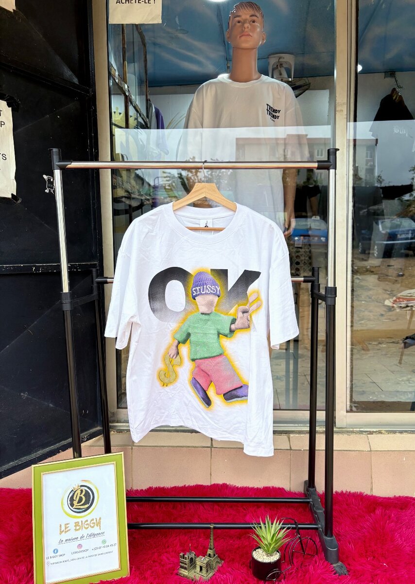 T-shirt imprimée "OK YES NO"