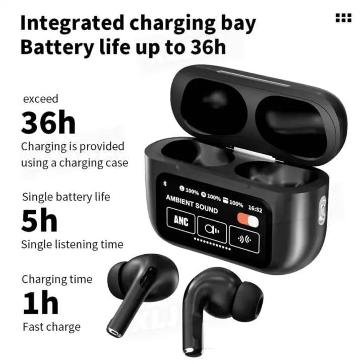 A9 Pro Wireless Earbuds with Digital Display