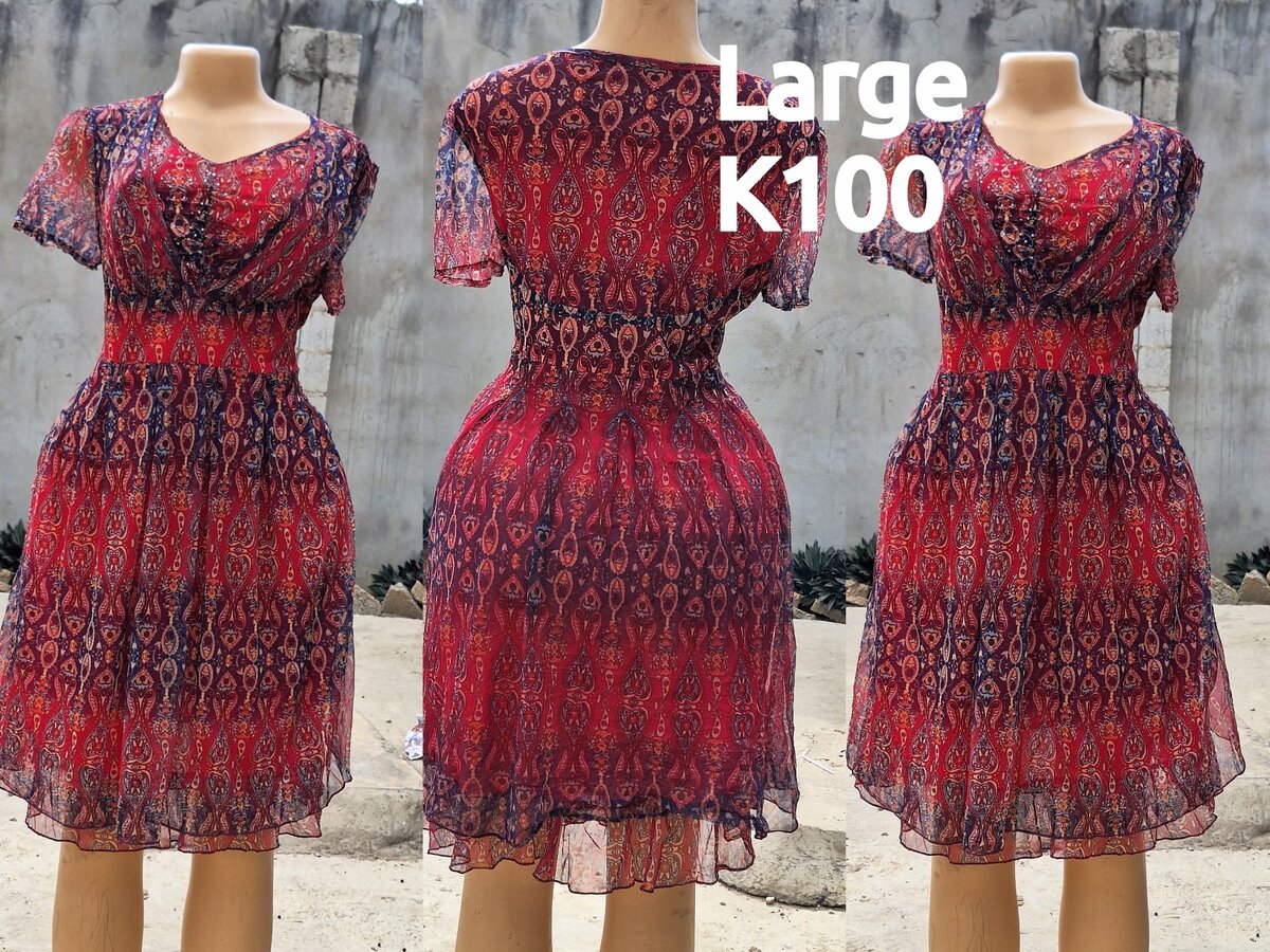 Beautiful and high-quality women's dress made of salaula silk