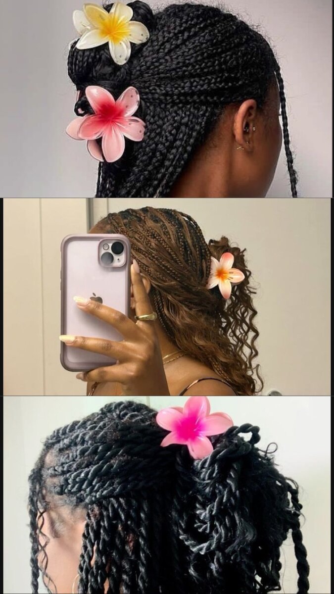 Flower Hair Clips