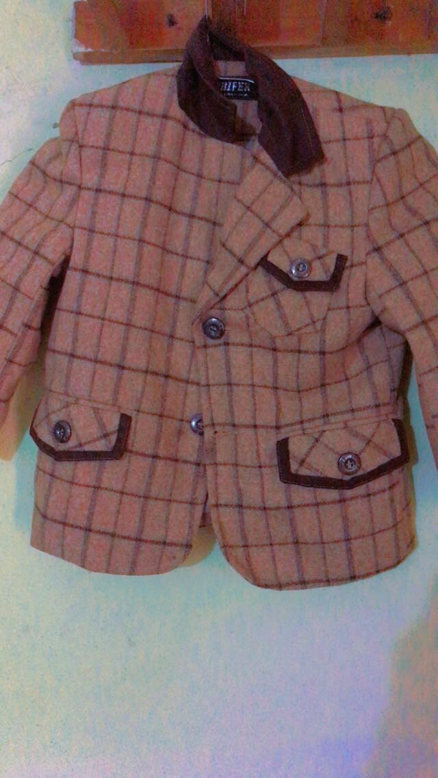 Veste à carreaux enfant