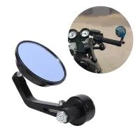 MOTORCYCLE BAR END MIRRORS - CAFE RACER STYLE (NOT FOLD-ABLE)