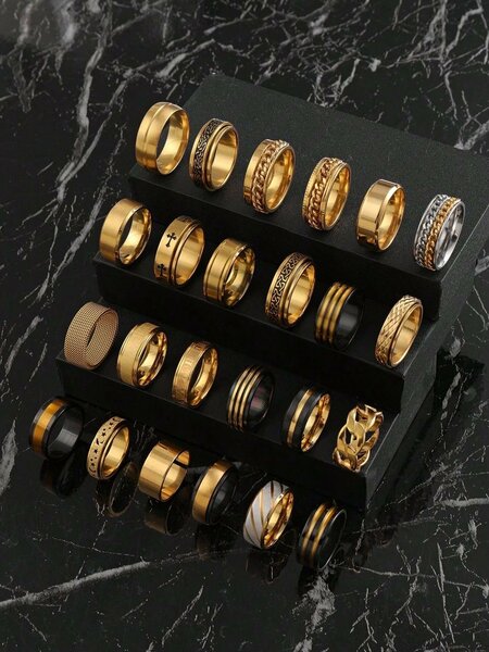 Bague Homme Élégante en Acier