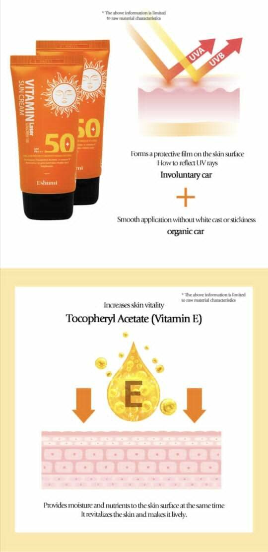 Eshumi SPF 50+ Crème Solaire