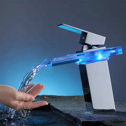 AUTOMATIC LED WASH-HAND BASIN TAPS