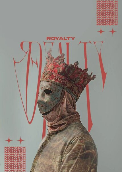 Couronne Royale en Tissu Artistique