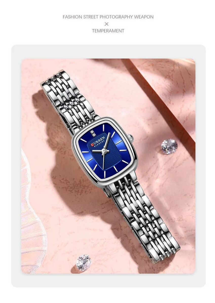 Montre élégante bicolore