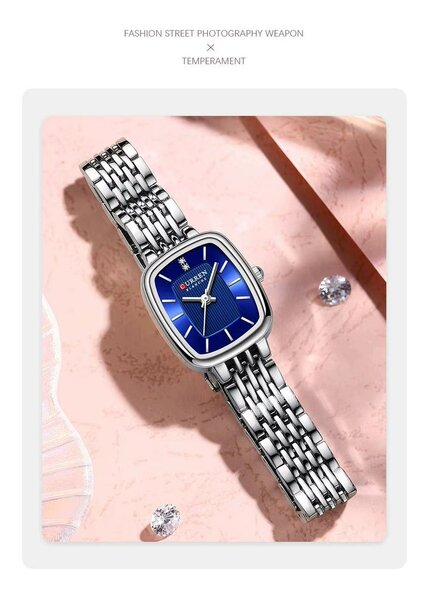 Montre élégante bicolore