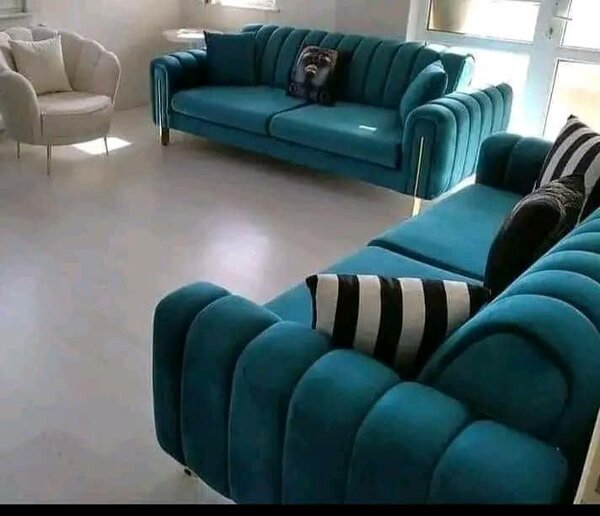 A set of beautiful and soft home furniture