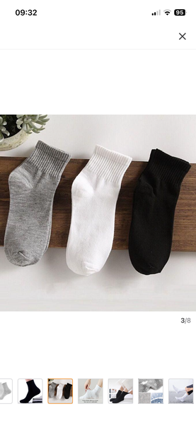 Chaussettes 100% Coton Unisexe