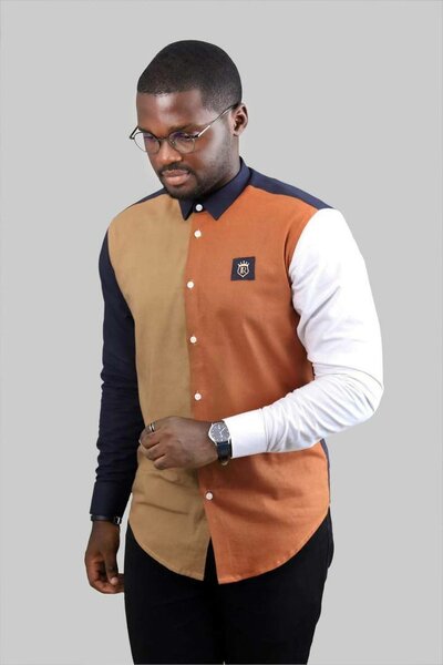 Chemise homme bicolore élégante