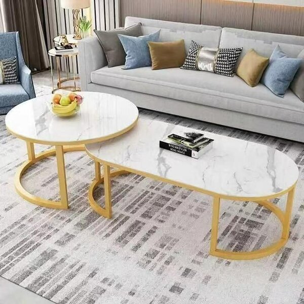 Tables basses centrale marbre