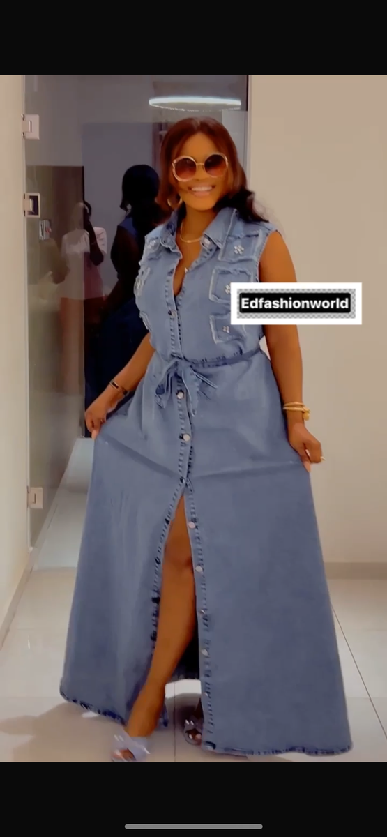 Robe jeans en denim élégante