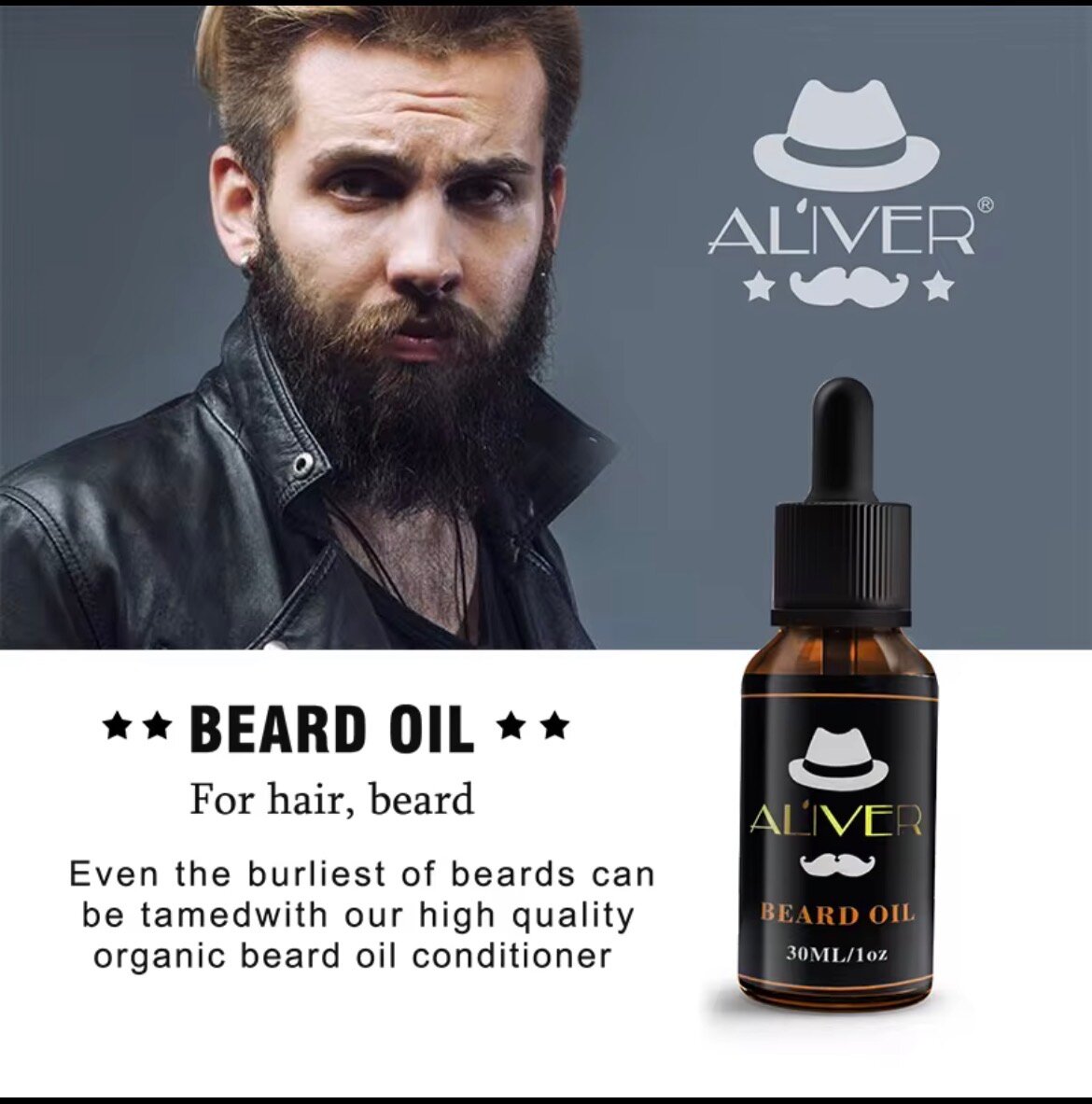Huile à Barbe Aliver Bio