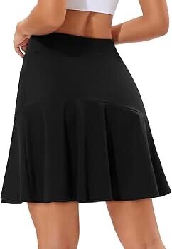 Jupe évasée noire élégante