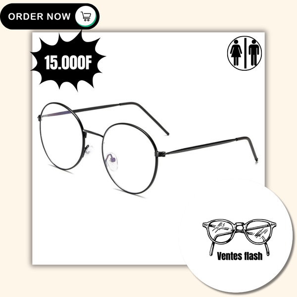 Lunettes anti-lumière bleu, anti Uv+Coffret