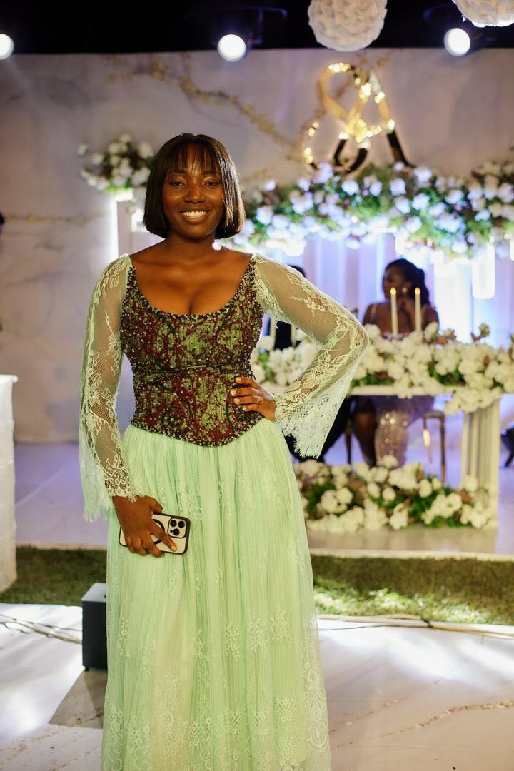 Abby Corseted beaded dress