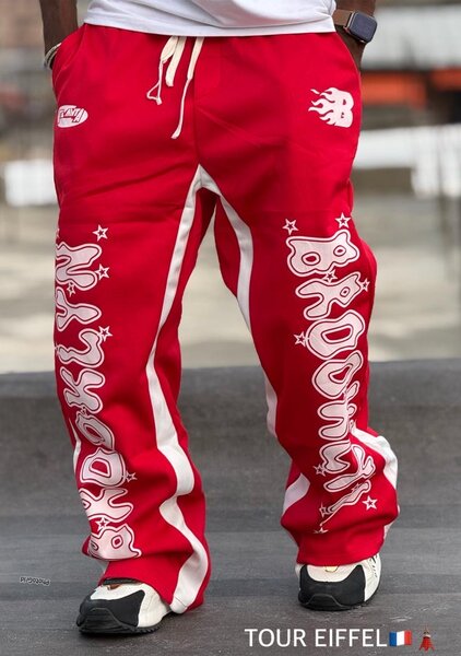Pantalon de sport rouge tendance