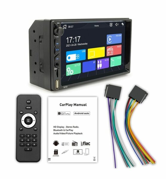 7" CAR MP5 PLAYER FM CAR RADIO BLUETOOTH MULTIMEDIA SUPPORT