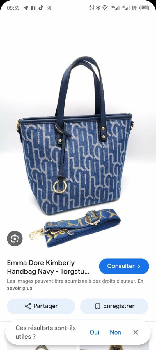 Sac à main élégant en toile