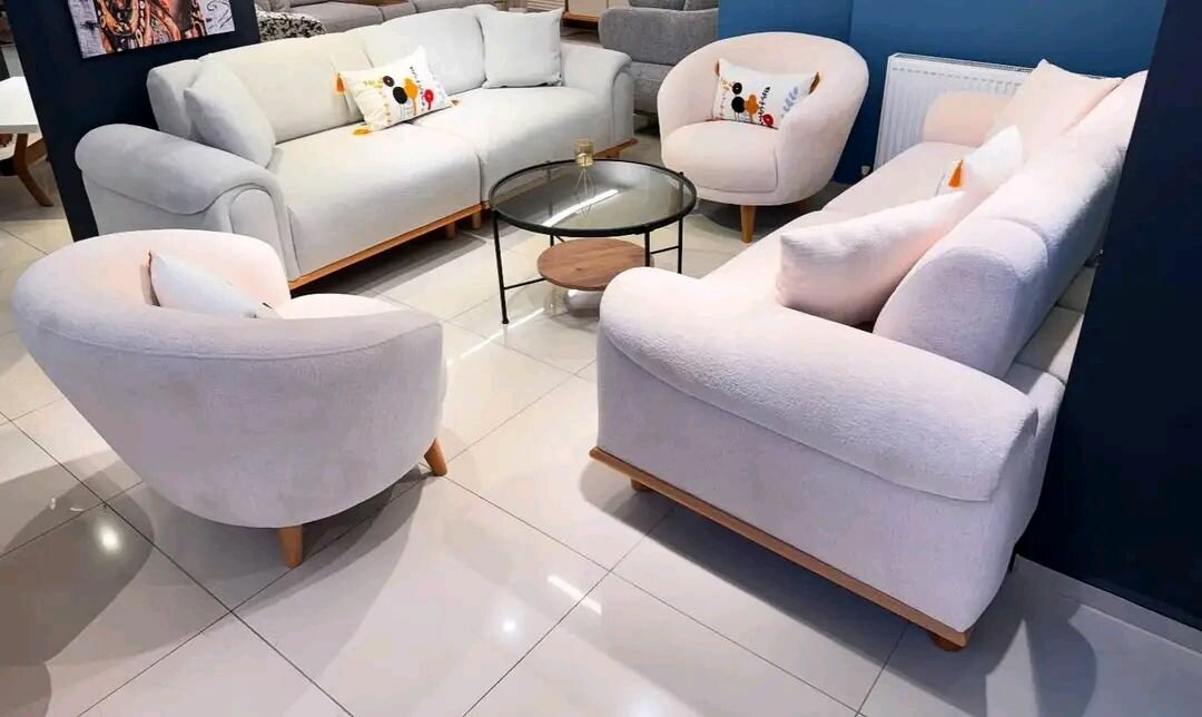 Salon moderne en velours