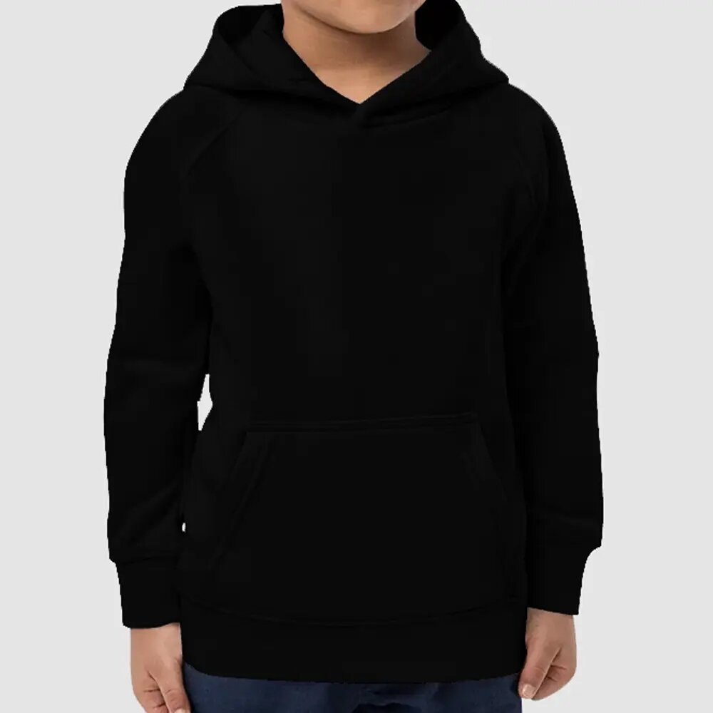 Pull à capuche noir enfant