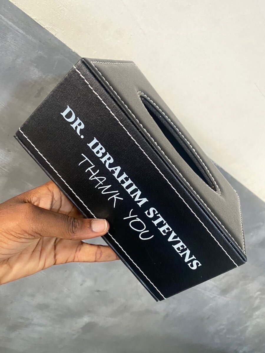 Customised tissue box