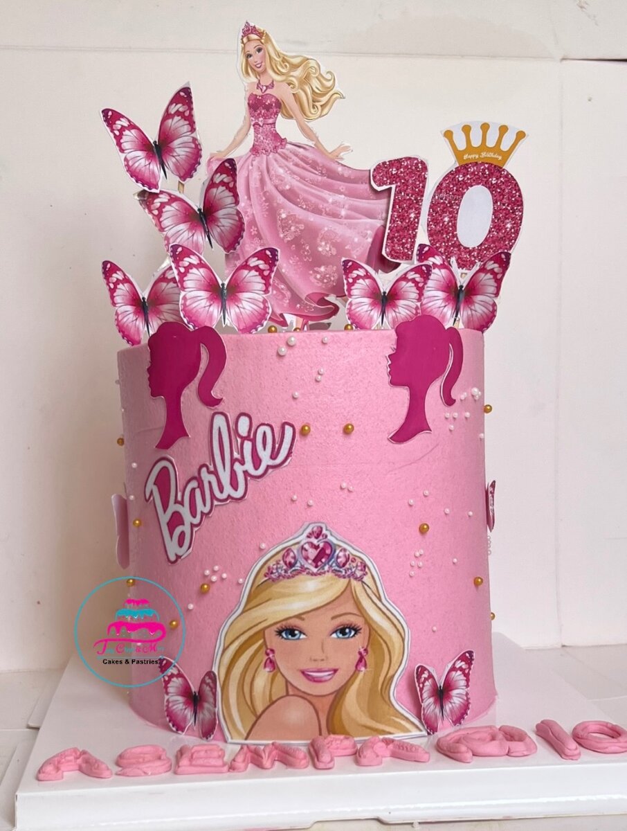 Girls cartoon character cake