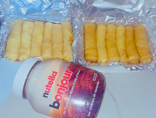 6 Crêpes fourrées au Nutella