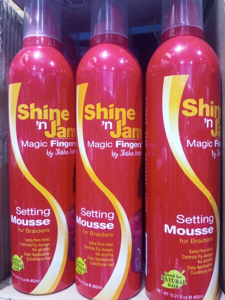 Mousse fixateur pour tresse