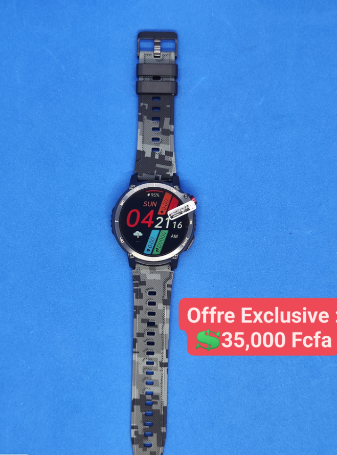 La Montre Connectée C22 est la compagne idéale des aventuriers modernes! 💼 Alliant élégance et technologie, elle est conçue pour l'extérieur avec un écran 1,6 pouces Corning Gorilla, étanche 3ATM, batterie longue durée de 400mAh et 4GB de stockage.