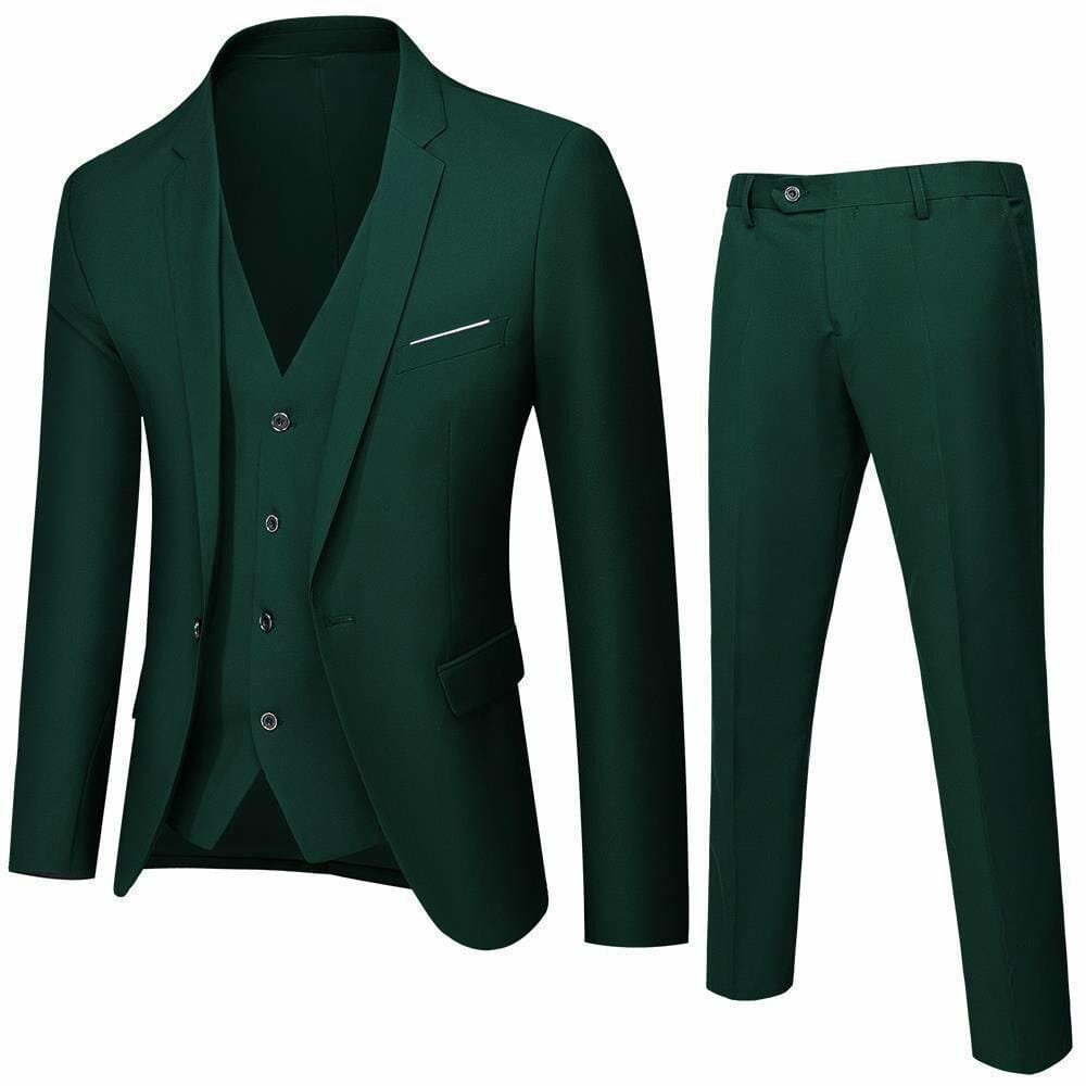 Elegant men's suit, solid color