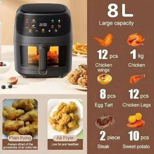 Air Fryer 8 L Silver Crest