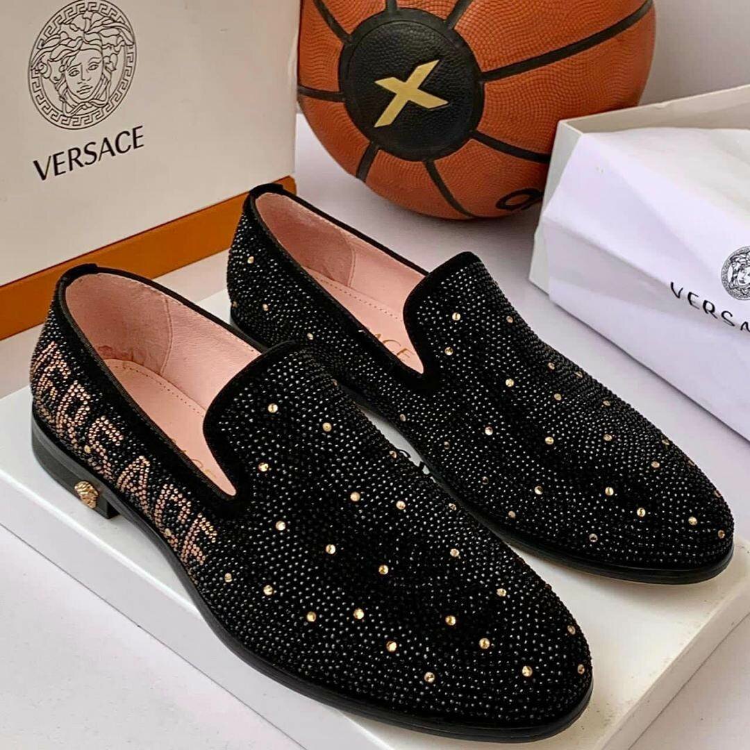 Original Versace shoe Gold on black