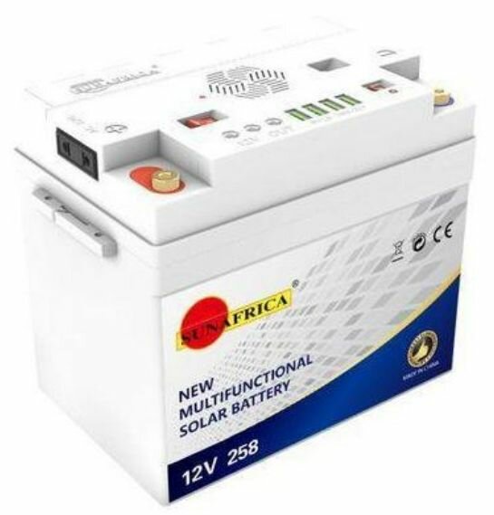 Batterie solaire rechargeable 258A + Chargeur