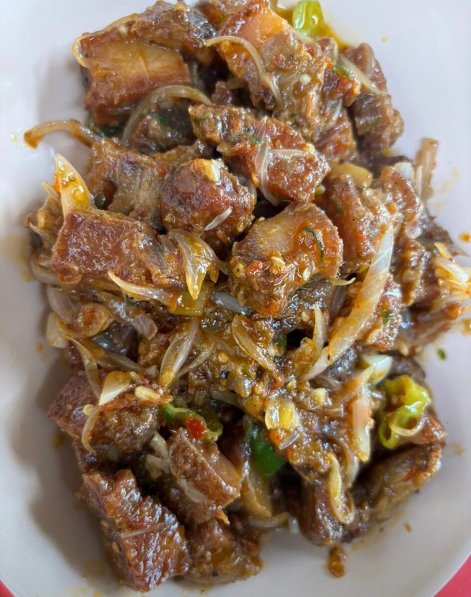 Porc africain braisé/ grillé