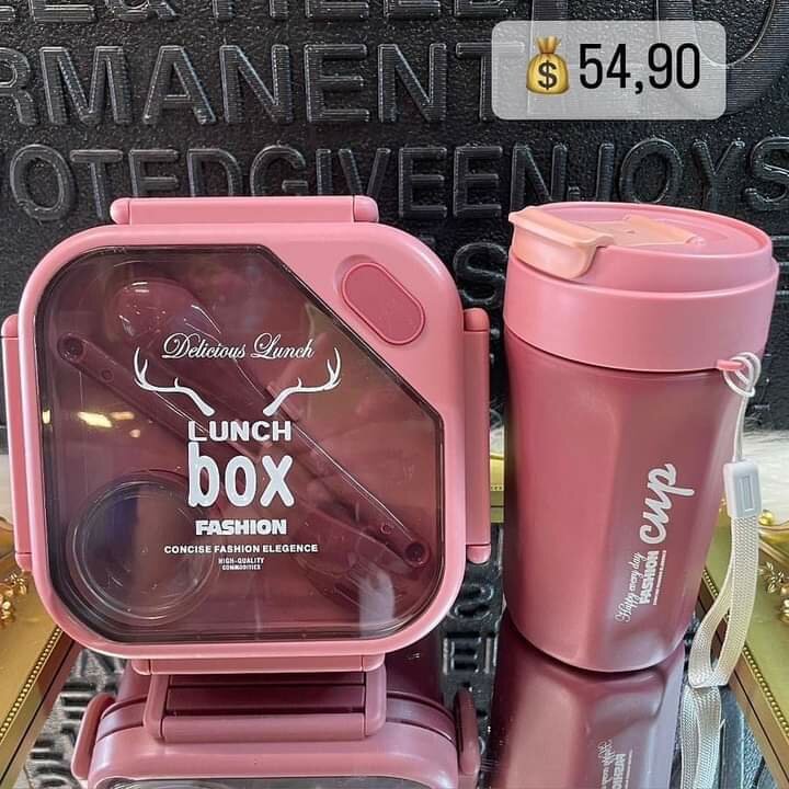 Kids lunch box with bottle