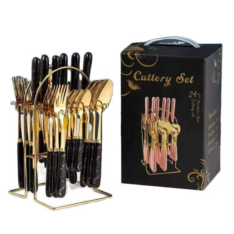 Coffret Couverts Luxe 24 pièces