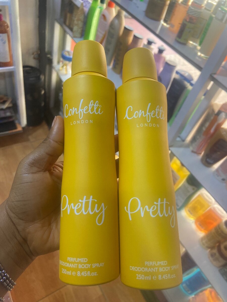 Confette body spray