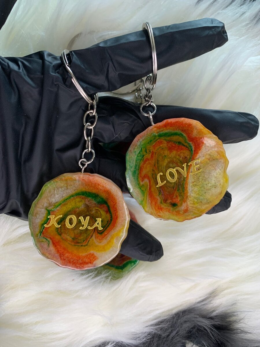 Customize n colour key chains