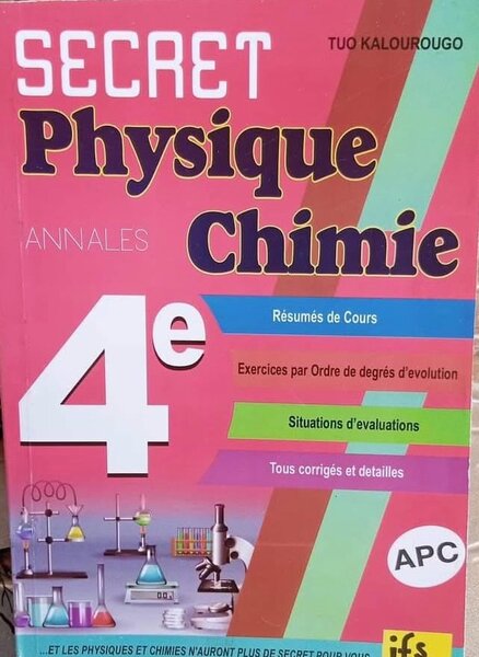 Manuel Physique Chimie 4e
