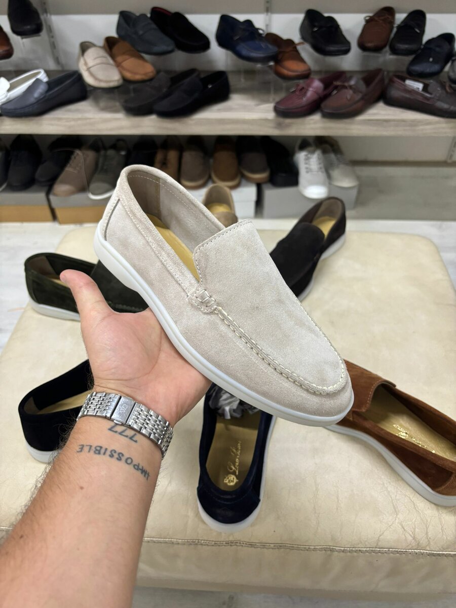 Mocassins en daim élégants