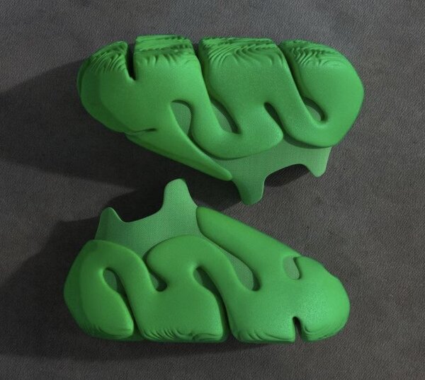 Sandales futuristes vertes