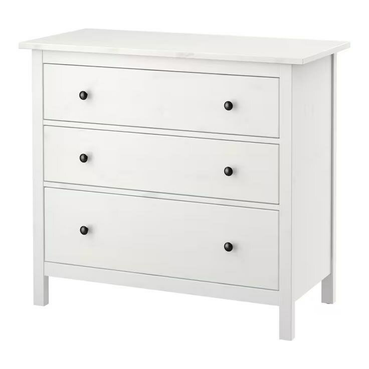 Commode blanche 3 tiroirs