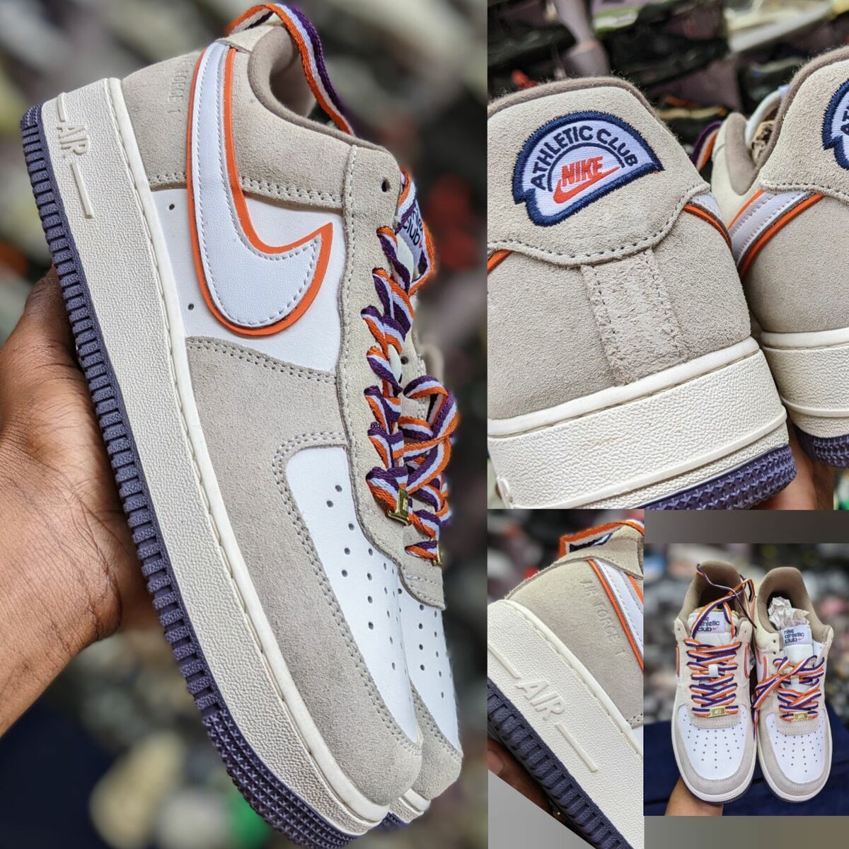 Nike Air force 1 Athletic Club Khaki Orange