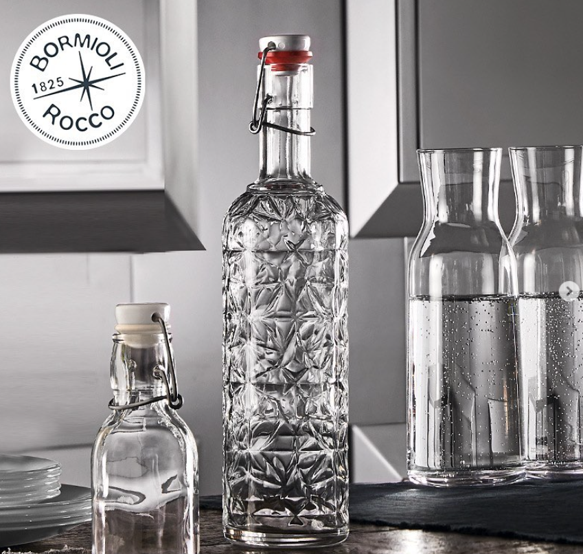 Multi purpose glass bottles with seal