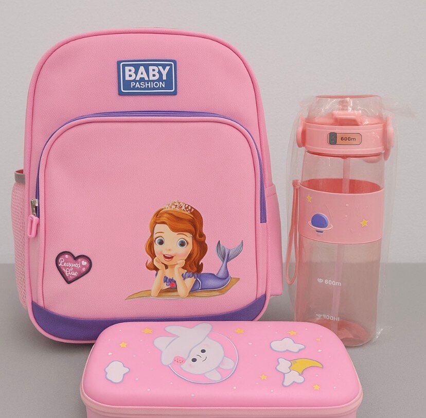 Ensemble sac à dos enfant avec bouteille