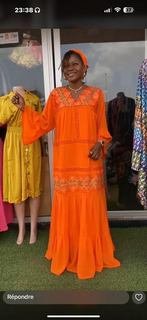 Robe maxi colorée bohème